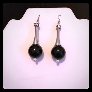 Black and silver sexy dangling beauties